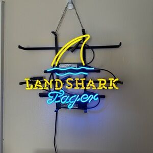 Land Shark Lager neon light.
